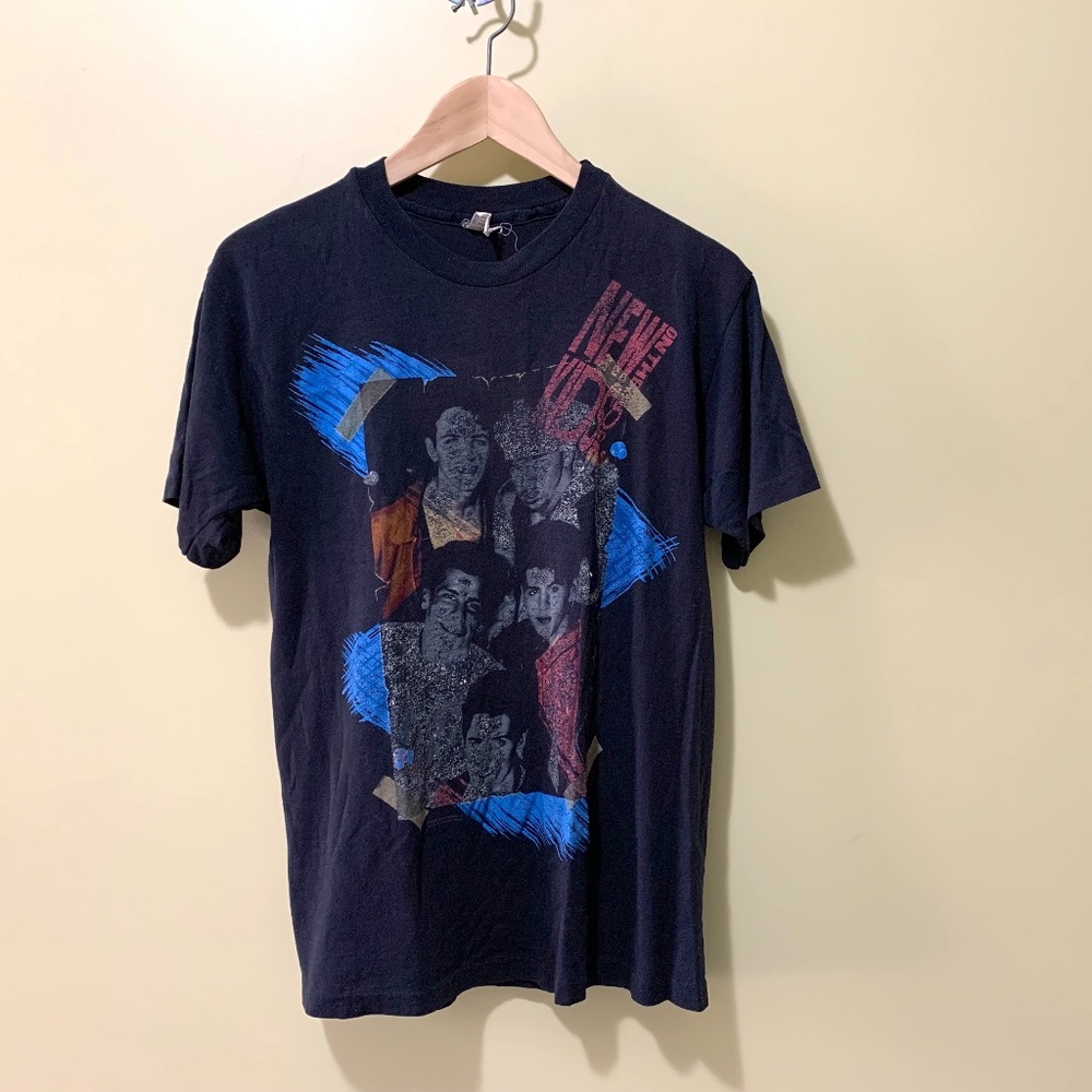 vintage T shirt  80s 90s   [New Kids On The Block]   made in USA.sizeM.